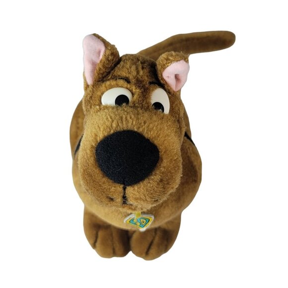 Cartoon Network Scooby Doo Plush Stuffed Brown 11" Smiling Collar Vintage 1998 - Picture 6 of 12